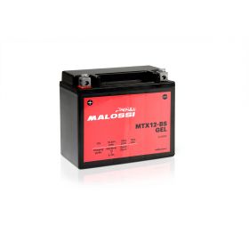 Malossi MTX12-BS Gel-Batterie vorgeladen und einsatzbereit YTX12