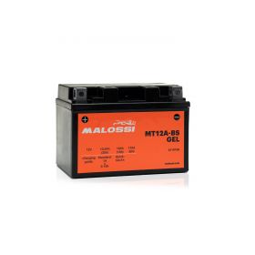 Malossi MT12A-BS Gel Battery Precharged Ready-to-Use YT12A
