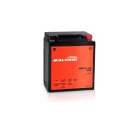 Malossi MB14L-A2 Gel Battery preloaded and ready to use YB14L-A2