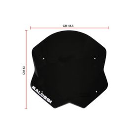 Malossi SPORT SCREEN Dark Smoked Windshield 44.5x43 cm