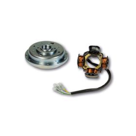 Kit volano D. 115x42 e statore per accensione Malossi VESPower cono 20 kg 1,2