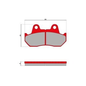 Malossi BRAKE PADS MHR Bremsbeläge