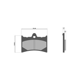 Malossi BRAKE PADS MHR Bremsbeläge für Gabel F36R 46 9625