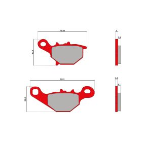 Malossi BRAKE PADS MHR Bremsbeläge