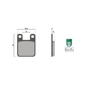 Malossi BRAKE PADS Homologierte Bremsbeläge