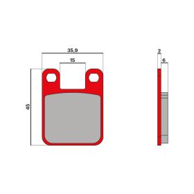 Malossi BRAKE PADS MHR Bremsbeläge