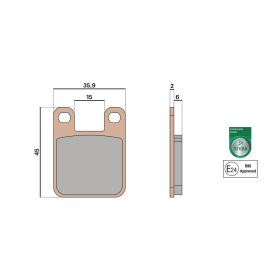 Malossi BRAKE PADS MHR SYNT Homologierte Bremsbeläge