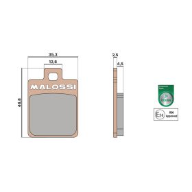 Malossi BRAKE PADS MHR SYNT Homologierte Bremsbeläge