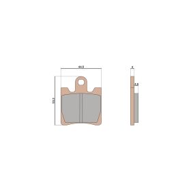 Malossi BRAKE PADS MHR SYNT Homologierte Bremsbeläge