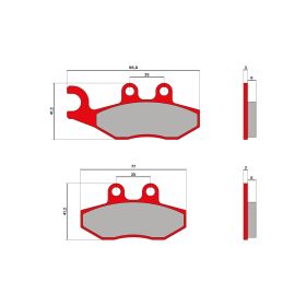 Malossi BRAKE PADS MHR Bremsbeläge