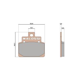 Malossi BRAKE PADS MHR SYNT Homologierte Bremsbeläge