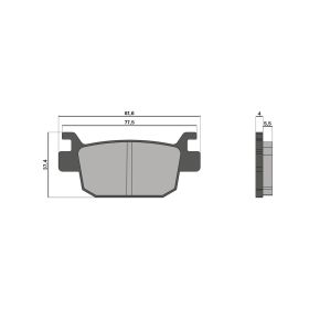 Malossi BRAKE PADS Bremsbeläge