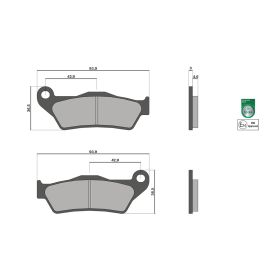 Malossi BRAKE PADS Homologierte Bremsbeläge