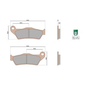 Malossi BRAKE PADS MHR SYNT Homologierte Bremsbeläge