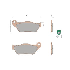 Malossi BRAKE PADS MHR SYNT Homologierte Bremsbeläge