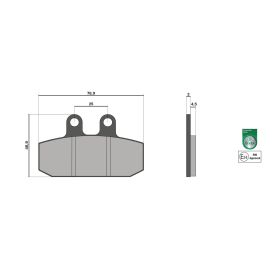 Malossi BRAKE PADS Homologierte Bremsbeläge
