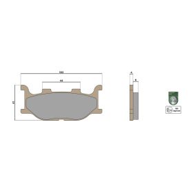 Malossi BRAKE PADS MHR SYNT Bremsbeläge