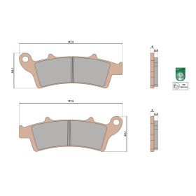 Malossi BRAKE PADS MHR SYNT Homologierte Bremsbeläge