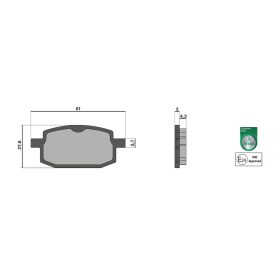 Malossi BRAKE PADS Homologierte Bremsbeläge