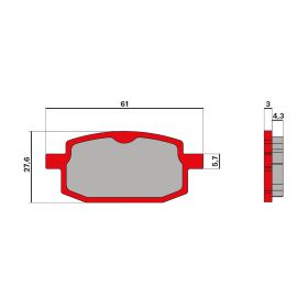 Malossi BRAKE PADS MHR Bremsbeläge