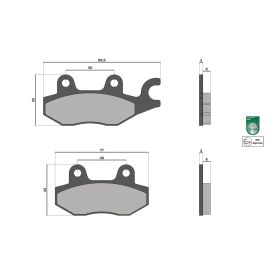 Malossi BRAKE PADS Homologierte Bremsbeläge