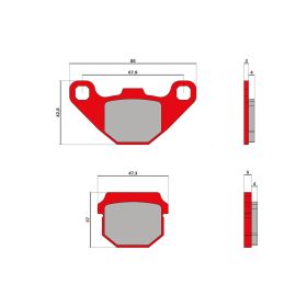 Malossi BRAKE PADS MHR Bremsbeläge