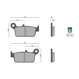 Malossi BRAKE PADS Homologierte Bremsbeläge
