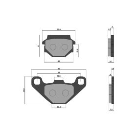 Malossi BRAKE PADS Bremsbeläge
