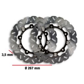 Malossi WHOOP DISC Brake Discs Pair D 267 thickness 3.5 mm