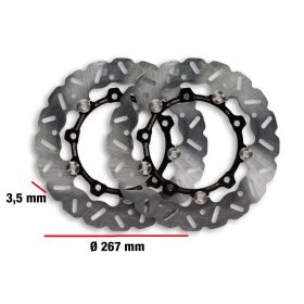 Malossi WHOOP DISC Brake Discs Pair D 267 thickness 3.5 mm
