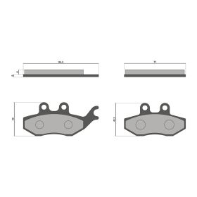 Pastiglie freno Malossi BRAKE PADS