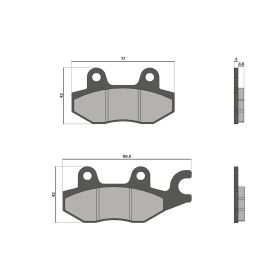 Malossi BRAKE PADS Bremsbeläge