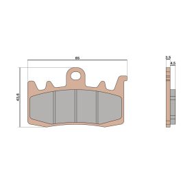 Malossi BRAKE PADS MHR SYNT Bremsbeläge
