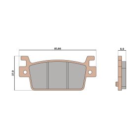 Malossi BRAKE PADS MHR SYNT Bremsbeläge