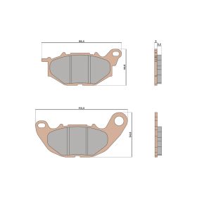Malossi BRAKE PADS MHR SYNT Bremsbeläge