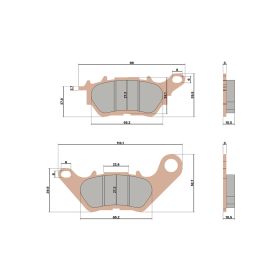 Malossi BRAKE PADS MHR SYNT Bremsbeläge