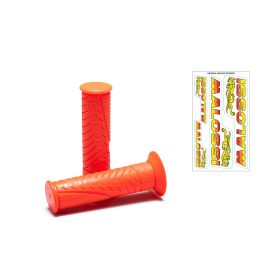 Malossi MHR universal grips pair fluo orange 22/24 closed