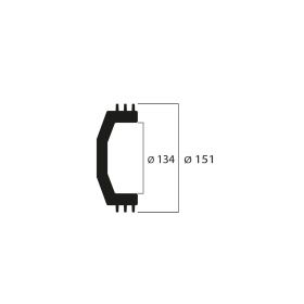 Malossi Maxi Winged Cloche d'embrayage Diamètre interne 134 grammes 1119