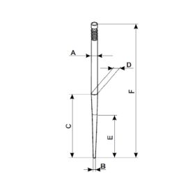 Spillo conico Malossi E 1 per Dell'Orto 2343 carburatore VHBZ PHSA