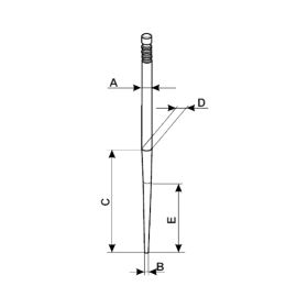 Spillo conico Malossi X 44 Dell'Orto 9477 carburatore PHBH
