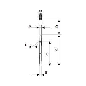 Spillo conico Malossi M 2 Dell'Orto 15377 carburatore PHVB PHVD