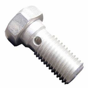 M10X1.25 Silber Bremsleitungsschraube Einzel-Banjo