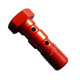 M10X1 Rote Doppelte Banjo-Bremsschraube