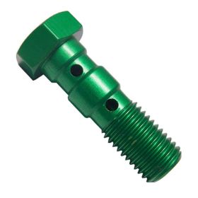 M10X1.25 grüner doppelter Banjo-Bremsleitungsbolzen