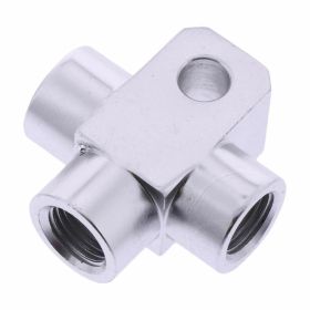 Sdoppiatore tubo freno 3 vie TYP813 M10x1 argento