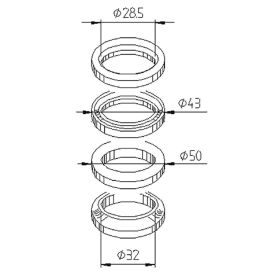 BUZZETTI 6025 Lenkkopflager-Kit für Aprilia