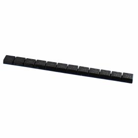 6-ON Poids adhésifs pour roues 20 bandes zinc noir 12x5g