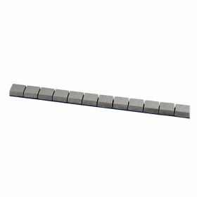 6-ON Poids de roue adhésifs 20 bandes en zinc argent mat 12x5g