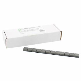 6-ON Poids de roue adhésifs 20 bandes en zinc argent mat 12x5g