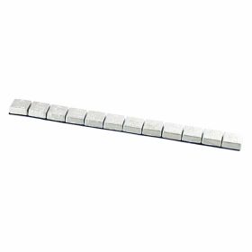 Poids adhésifs pour roues 6-ON 20 bandes en zinc argent 12x5g